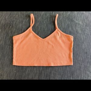 Romwe brand, Peach crop top, size L